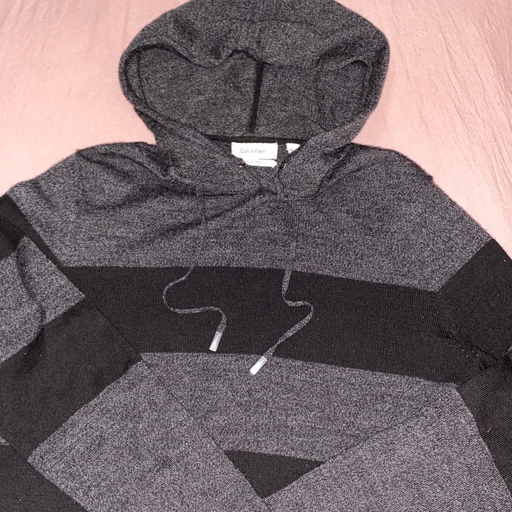 Calvin Klein Italian Yarn Hooded Sweater